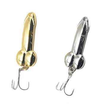 

elenxs 5g/10g/15g/20g Three Hooks Metal Sequin Fake Lures Bait Rotation Solid Color Fishing Accessory