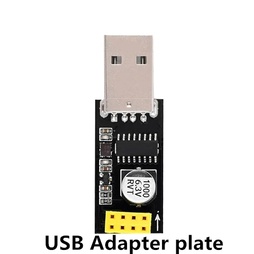 USB Adapter plate ESP8266 ESP-01S 5 в wifi релейный модуль вещи умный дом дистанционное управление переключатель для arduino телефон приложение ESP01S беспроводной wifi модуль - Цвет: USB Adapter plate
