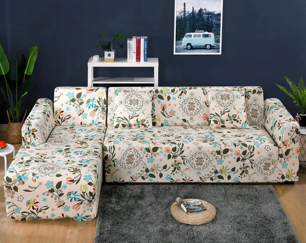 Современный диван-кровать для секционные L образный диван Чехлы для Гостиная эластичный стрейч диван Ipad Mini 1/2/3/4 местный - Цвет: Color 8