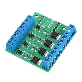 

CLIATE 5V-36V 4 Channels MOS FET F5305S Pulse-Trigger Switch Control Module PWM Input Steady for Motor LED Diy Electronic Module