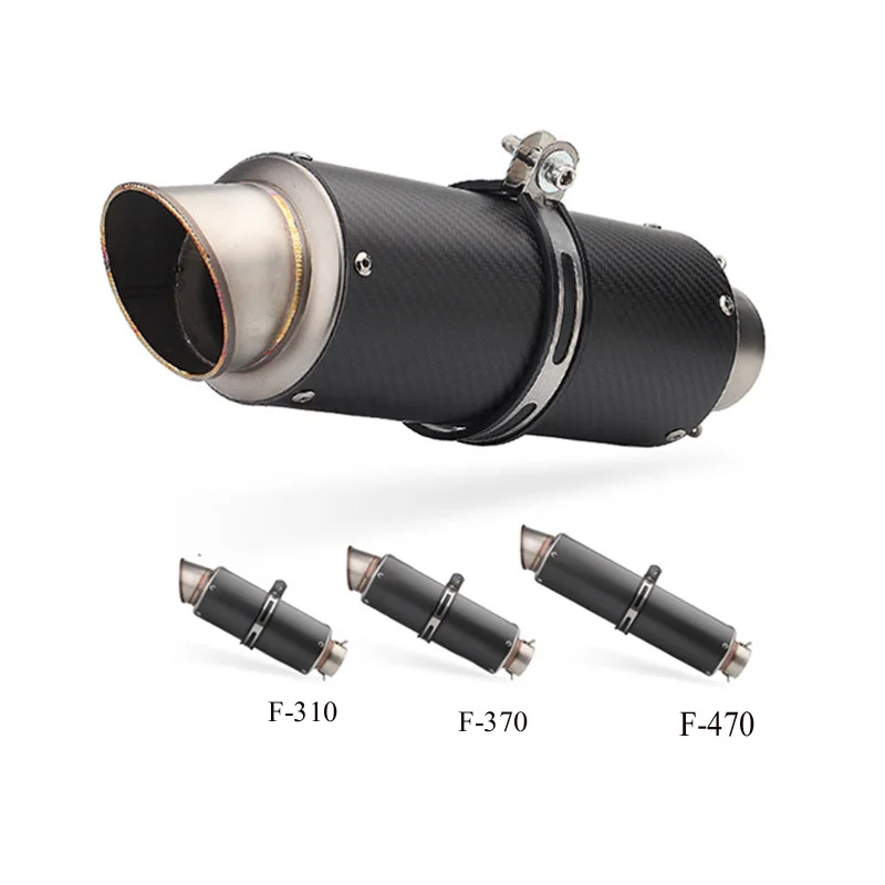 Выхлопная труба из углеродного волокна для мотоцикла F800r trk502 gsxr750 msx125 cb650f z750 z900 z1000