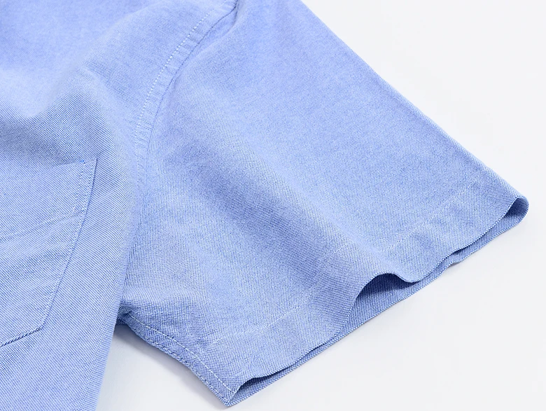 Мужская рубашка, хлопок, Оксфорд, приталенная, Camisas Masculina, на пуговицах, с воротником, с коротким рукавом, для мужчин