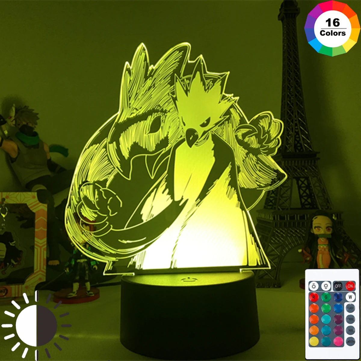 Аниме Мой герой Академия Fumikage Tokoyami светодиодный ночсветильник USB лампа для
