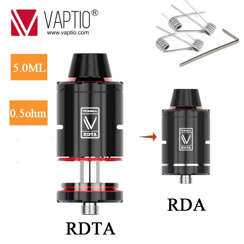Оригинальный Vaptio Capt'n 220 Вт мод Vape коробка с P1 TF Vaping Kit 510 нить бак электронная