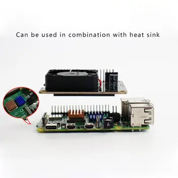 

Cooling Fan Expansion Board Cooler with LED Light OLED for Raspberry Pi 4B/3B