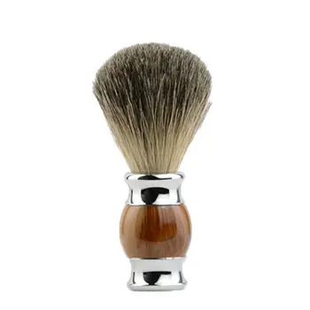

Imitation Agate Pure Mane Beard Brush Metal Handle Foam Shaving Brush Men'S Clean Shaving Brush Hair Brush