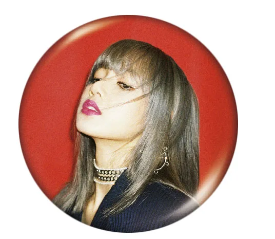 H KPOP Черный Розовый альбом брошь, значок на булавке аксессуары для одежды шляпа украшение для рюкзака 1 шт. брошь на заказ булавки - Окраска металла: H