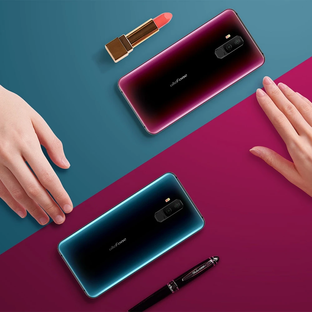 Ulefone T2 6 ГБ+ 128 Гб 4200 мАч 6,7 дюймов Android 9,0 MTK6771T 4G OTG NFC Беспроводная зарядка распознавание лица и отпечатков пальцев