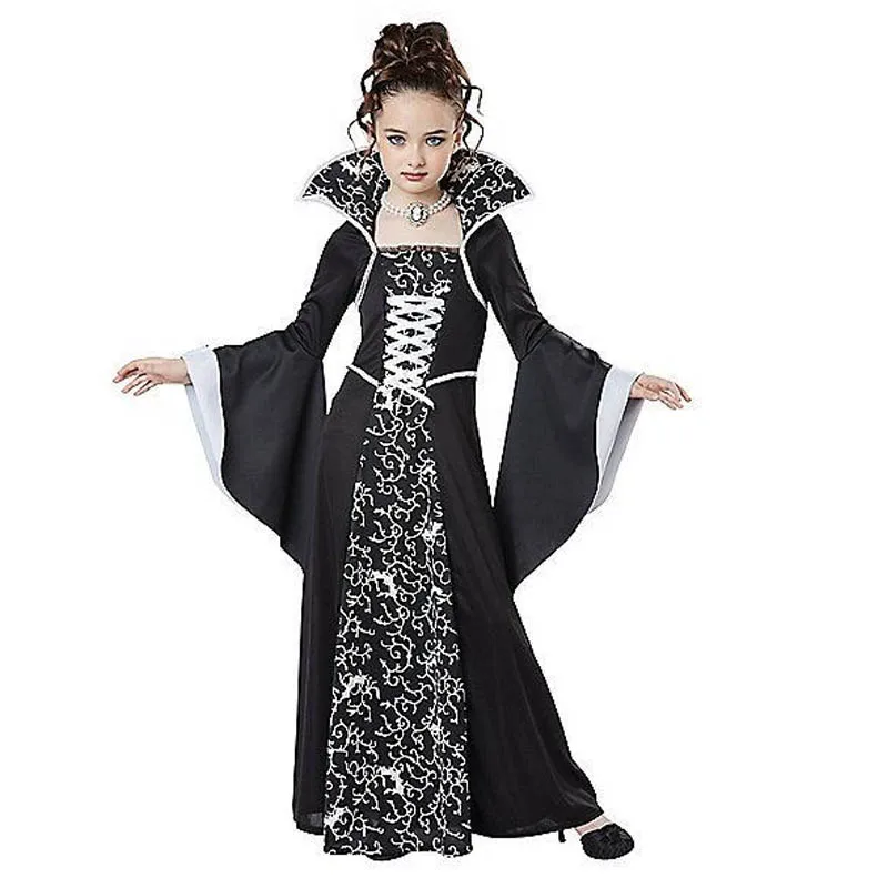 Halloween costume for kids Girls Scary Witch Vampire Cosplay Costume Children's performance clothing Halloween dresses For Party