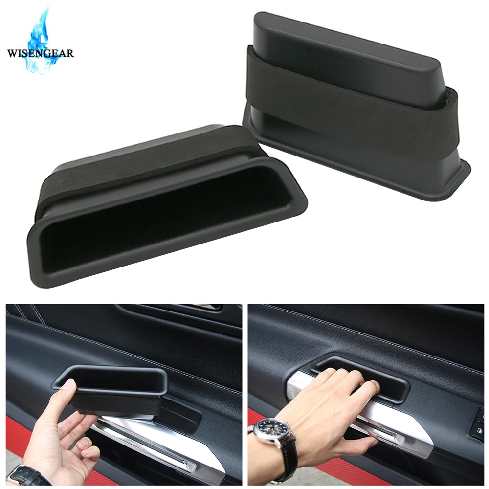 

Car Interior Storage Box Pocket Organizer Phone Holder For Ford Mustang 2015 2016 2017 2018 Door Side Container Storage Case