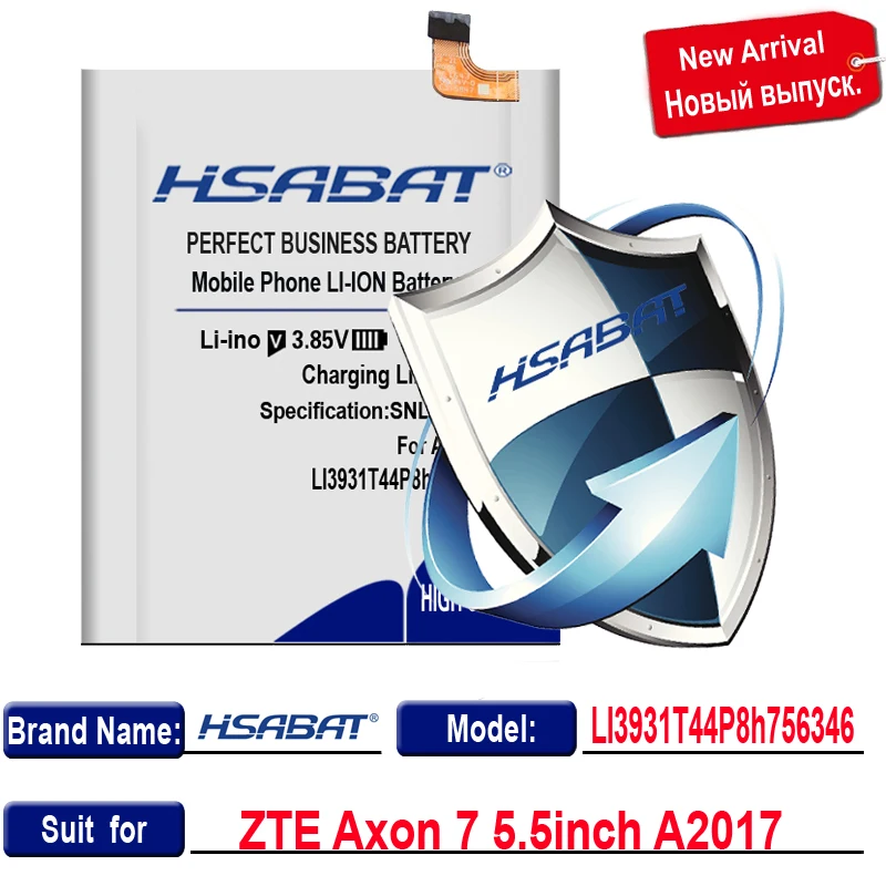 Аккумулятор HSABAT LI3931T44P8h756346 4150 мАч для zte Axon 7 5,5 дюймов A2017