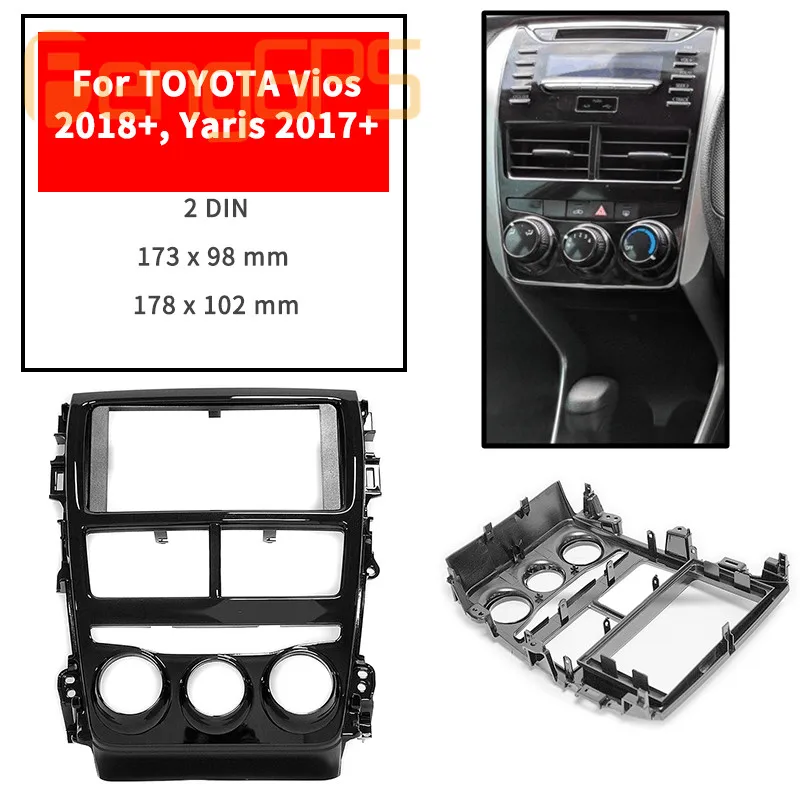11-793 Высокое качество радио фасции для TOYOTA Yaris+, Vios+ стерео фасции Dash CD отделка установочный комплект