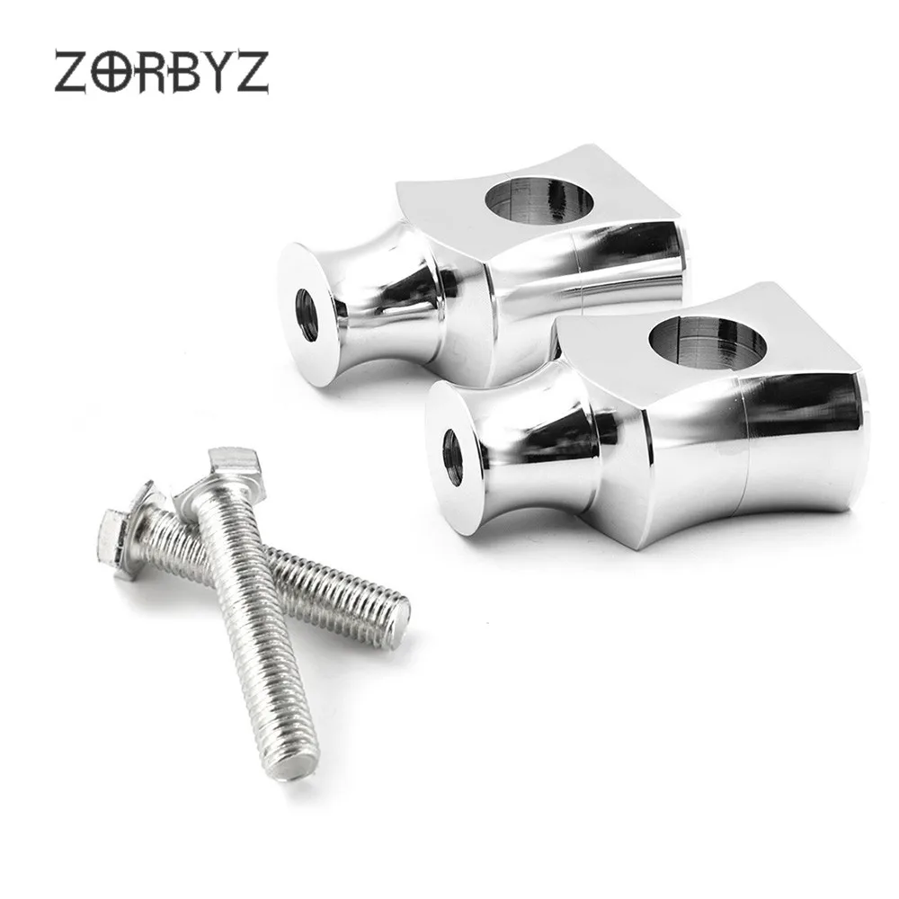 ZORBYZ 1 пара Универсальный 1 дюймов 25 мм алюминиевая ручка монтажный руль стояки зажим для Harley Honda Yamaha Kawasaki