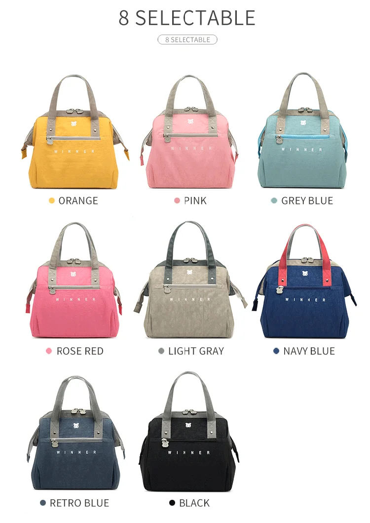 Portable Lunch Bag New Thermal Insulated Lunch Box Tote Cooler Bag Bento Pouch Lunch Container School Food Storage Bags Portable Lunch Bag New Thermal Insulated Lunch Box Tote Cooler Bag Bento Pouch Lunch Container School Food Storage Bags