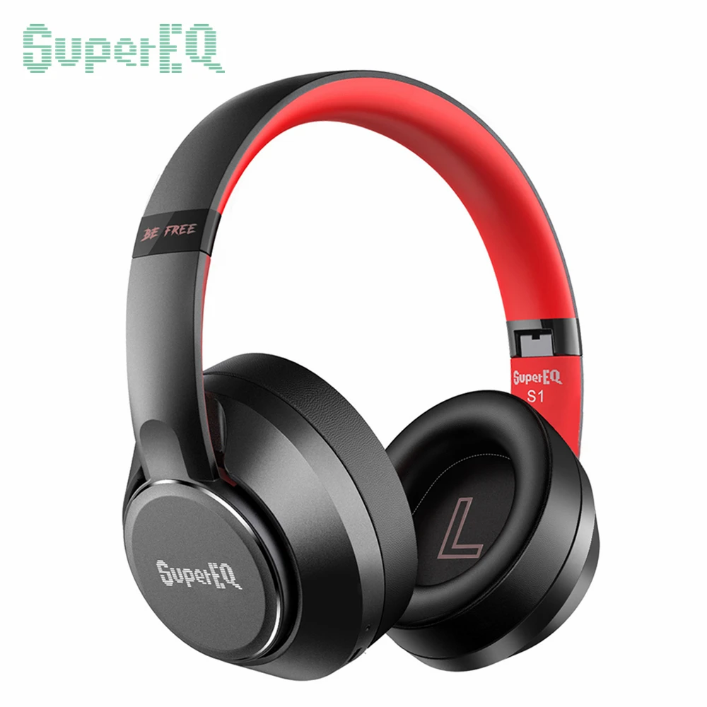 Беспроводные наушники SuperEQ S1 5 0 Bluetooth гарнитура гибридные ANC складные Hi Fi стерео с