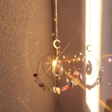 Suncatcher cristal sinos de vento sun catchers pingente luz do sol apanhador jardim janela casamento cortina lustre decoração da sua casa