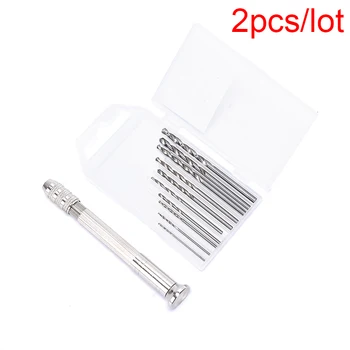 

11pcs/set Metal Hand Drill Equipments UV Resin Mold Tools And Handmade Jewelry Tool With 0.8mm-3.0mm Drill Screws Hot Sale