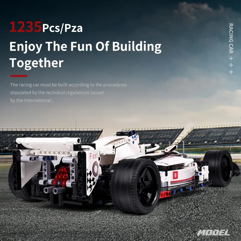 Yeshin 13117 Technic Автомобильные Игрушки совместимы с 8674 F1 гоночный автомобиль 7115