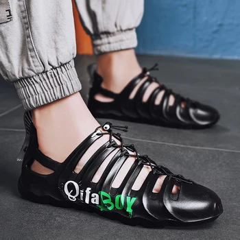 

Men Sandals New Arrival Flip Flops Genuine Split Leather Men Beach Roman Sandals Men Casual Shoes Men Slippers Summer Shoes 2020