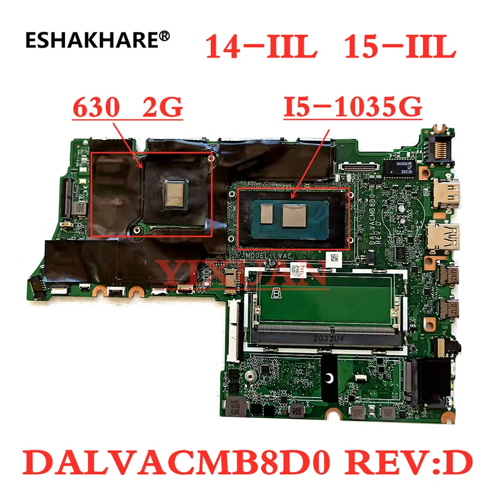 5B20S43881 материнская плата для ноутбука Lenovo ThinkBook 14-IIL15-IIL процессор i51035g7 _ 630 2G DALVACMB8D0