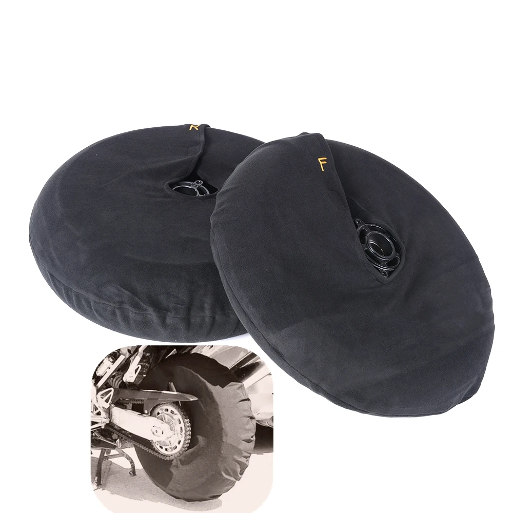 New Universal 17inch Tyre Fasten Warmers Windstop Motorcycle Tire Cover