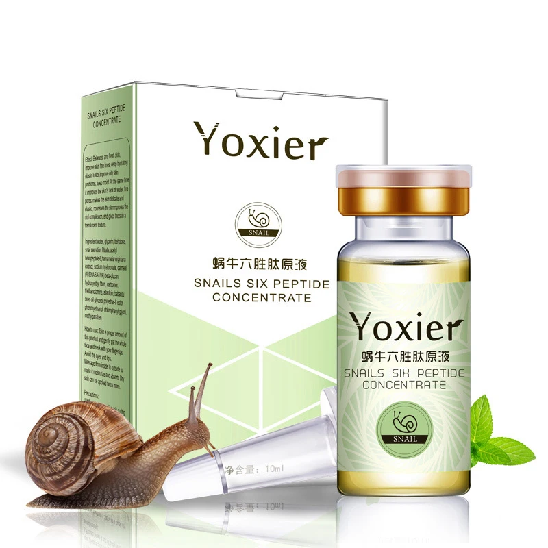 Snail Six Пептидная эссенция гиалуроновой кислоты Сыворотка увлажняющая отбеливающая лифтинг укрепляющая эссенция уход за кожей Новинка