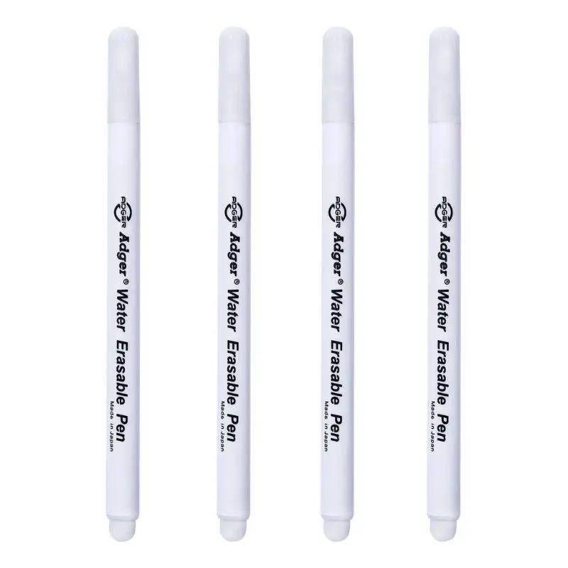 4 шт. растворимые вышивки крестом воды стирающиеся ручки втулки чернила маркер ручка DIY Инструменты для шитья белый E65B - Цвет: Белый