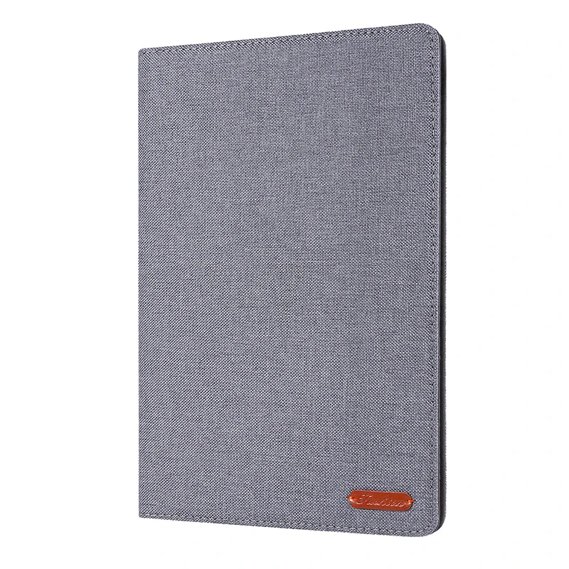 Для ipad Air 1 Air 2 Чехол 9,7 Funda ткань текстура кожа мягкий силиконовый для ipad 9,7 умный чехол для ipad 6th Gen чехол - Цвет: Grey