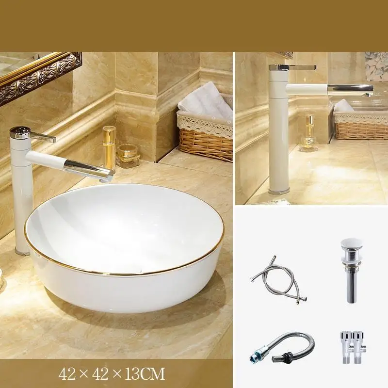Version J Cuba Bagno Bacia De Lavagem Para Waschbecken Lavatorio Banyo Evier умывальник раковина для ванной Lavabo Pia Banheiro умывальник - Цвет: Version J