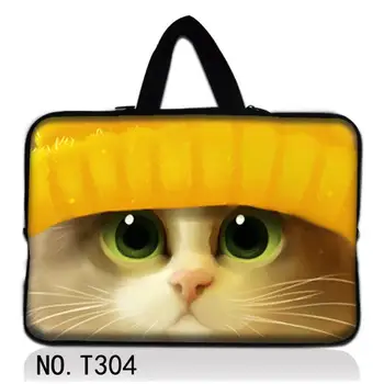 

Cute Cat Face Neoprene Sleeve Case Bag Cover for 16" 17" 17.3" 17.4" Laptop Notebook