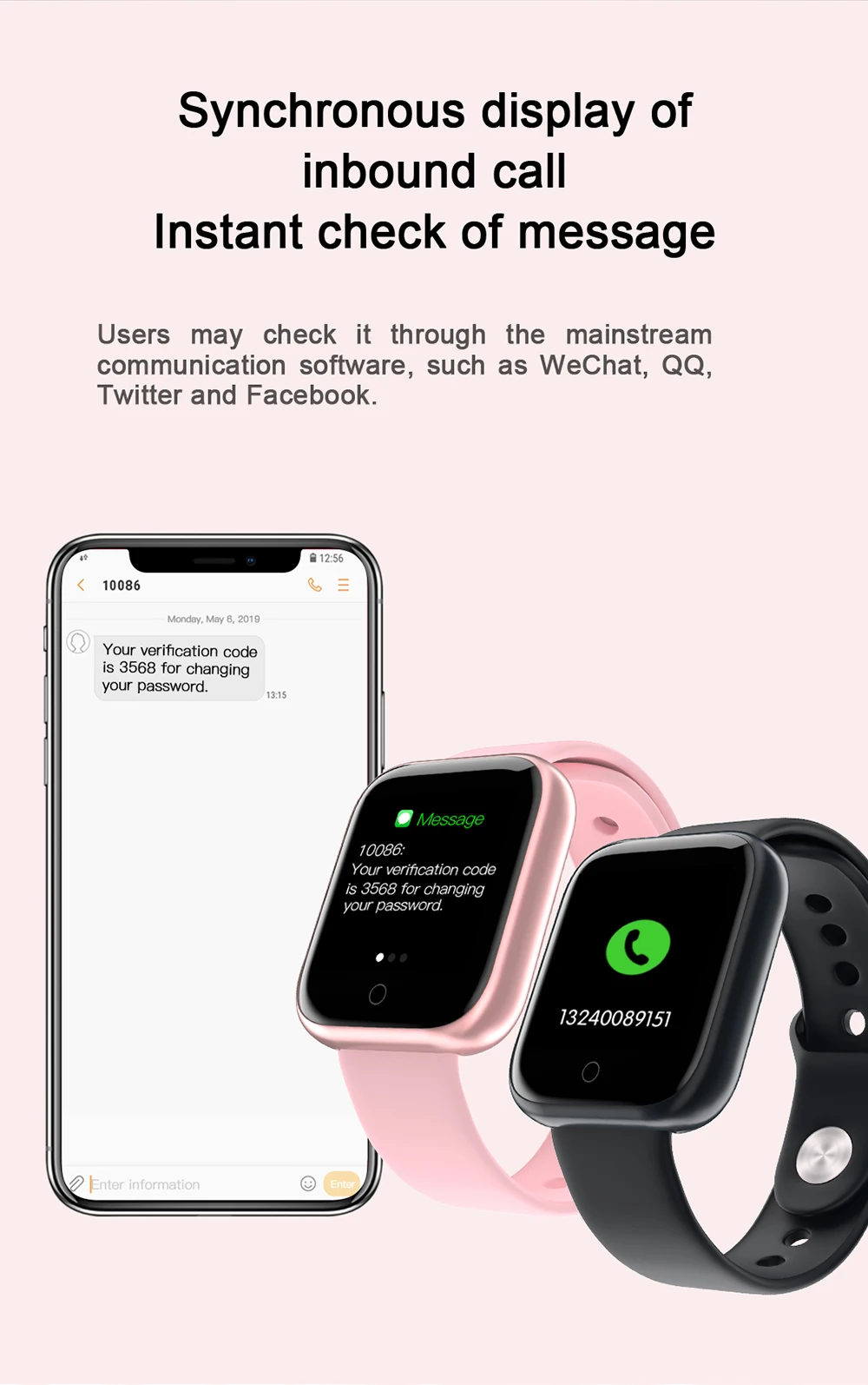 IP80 фитнес-Браслет Смарт-часы IP80 водонепроницаемый для Apple Watch Xiaomi Ios Android с монитором сердечного ритма Смарт-браслет