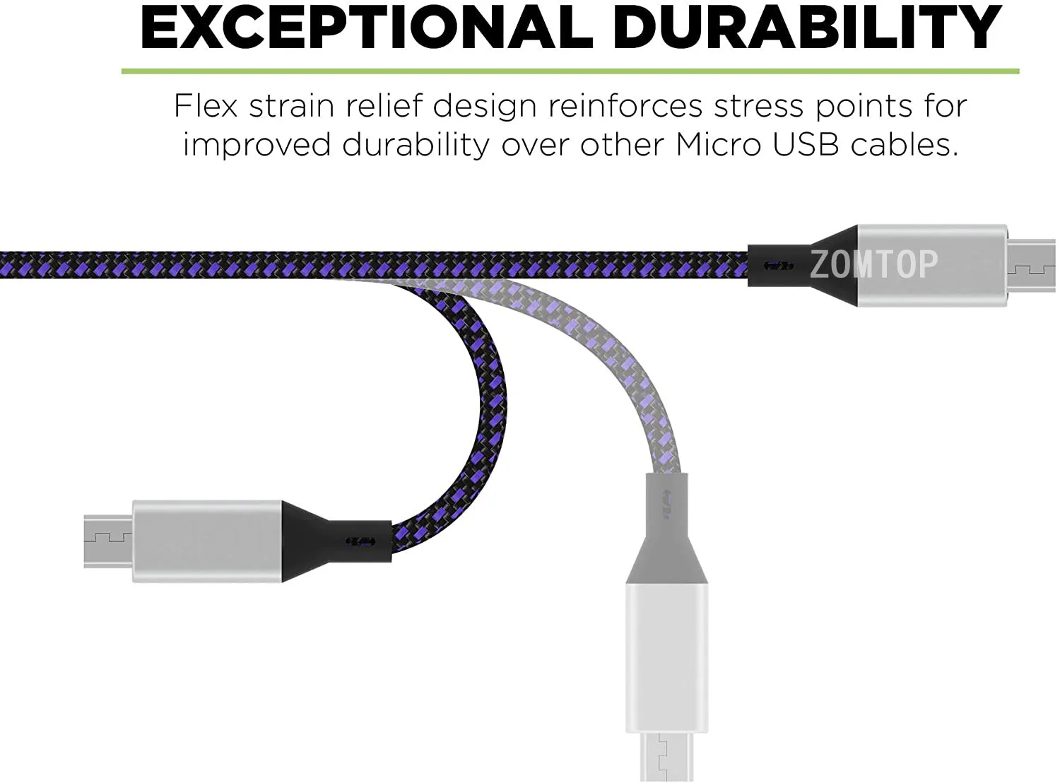 OcioDual Cable de Carga USB a Micro USB para Mando PS4/Xbox One 3m