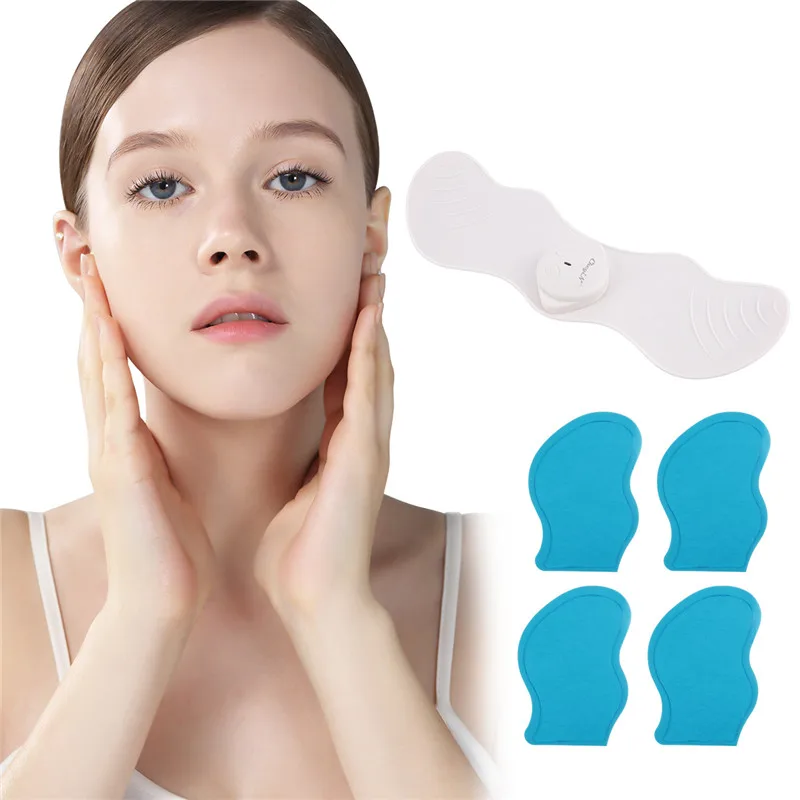 

Electric EMS Face Lifting Machine Facial Muscle Stimulator V Face Slimming Exerciser EMS Massager Shaper For Face With Gel Pads
