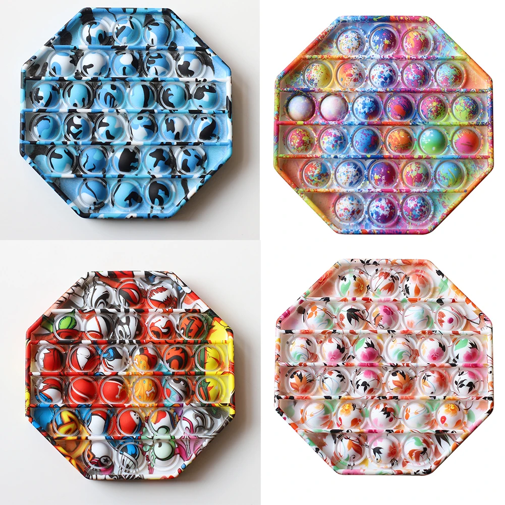 Toy Fidget-Toys Bubble-Sensory Push-Pop Silicone Squeeze-Toy Stress-Reliever New Autism