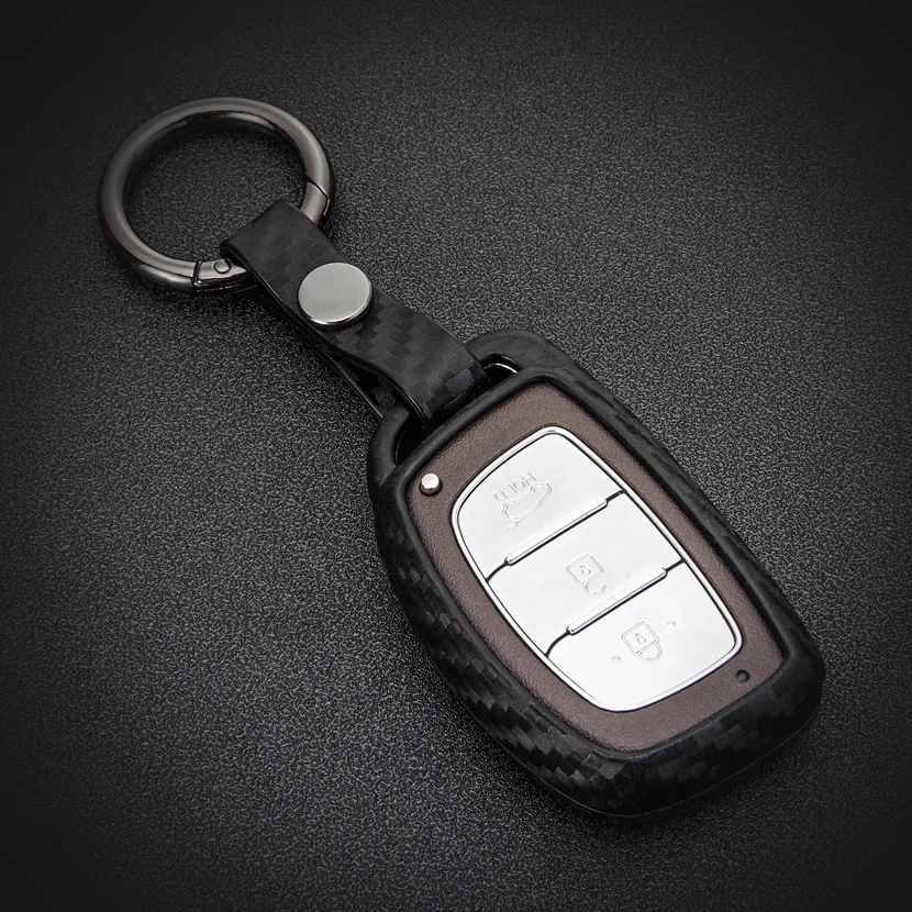 

Car Key Case Fob Cover For Hyundai I20 I40 I10 I30 Kona Tucson Solaris Sonata Creta ix25 2016 - 2019 Key Ring Shell Accessories