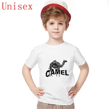 

2020 Crew-neck clothes Short sleeve tshirt I just Really Like Camels Ok Camels Funny Black and white camel kids clothes boys