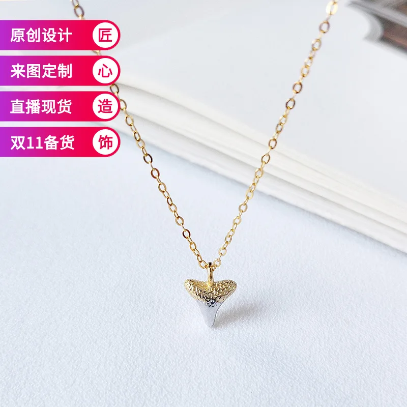 

Ingenuity Origional Design Currency Card S925 Fine Silver Necklace Dull Polish Color Separation Heart-shaped Pendant Women's Nec