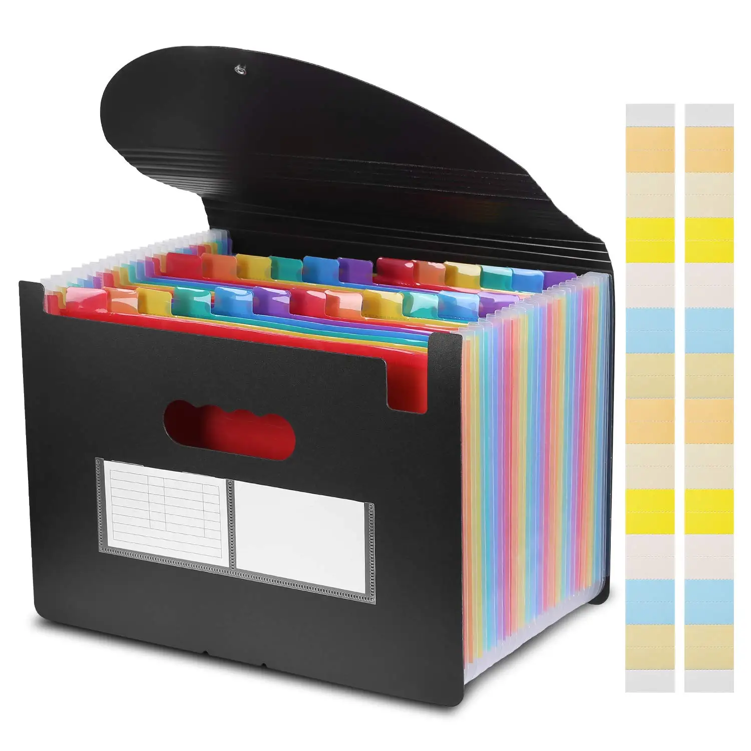 

24 pockets extended folder with cover accordion file storage bag A4 file box office large capacity color file storage bag