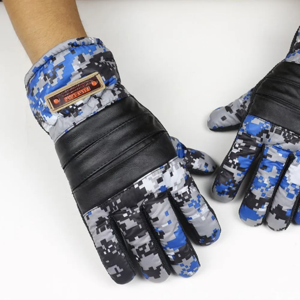 Gloves Winter Fashion Camouflage Outdoor Sports Warm Riding Full Fingers Men'S Gloves Cycling Mittens Gloves For Men Women
