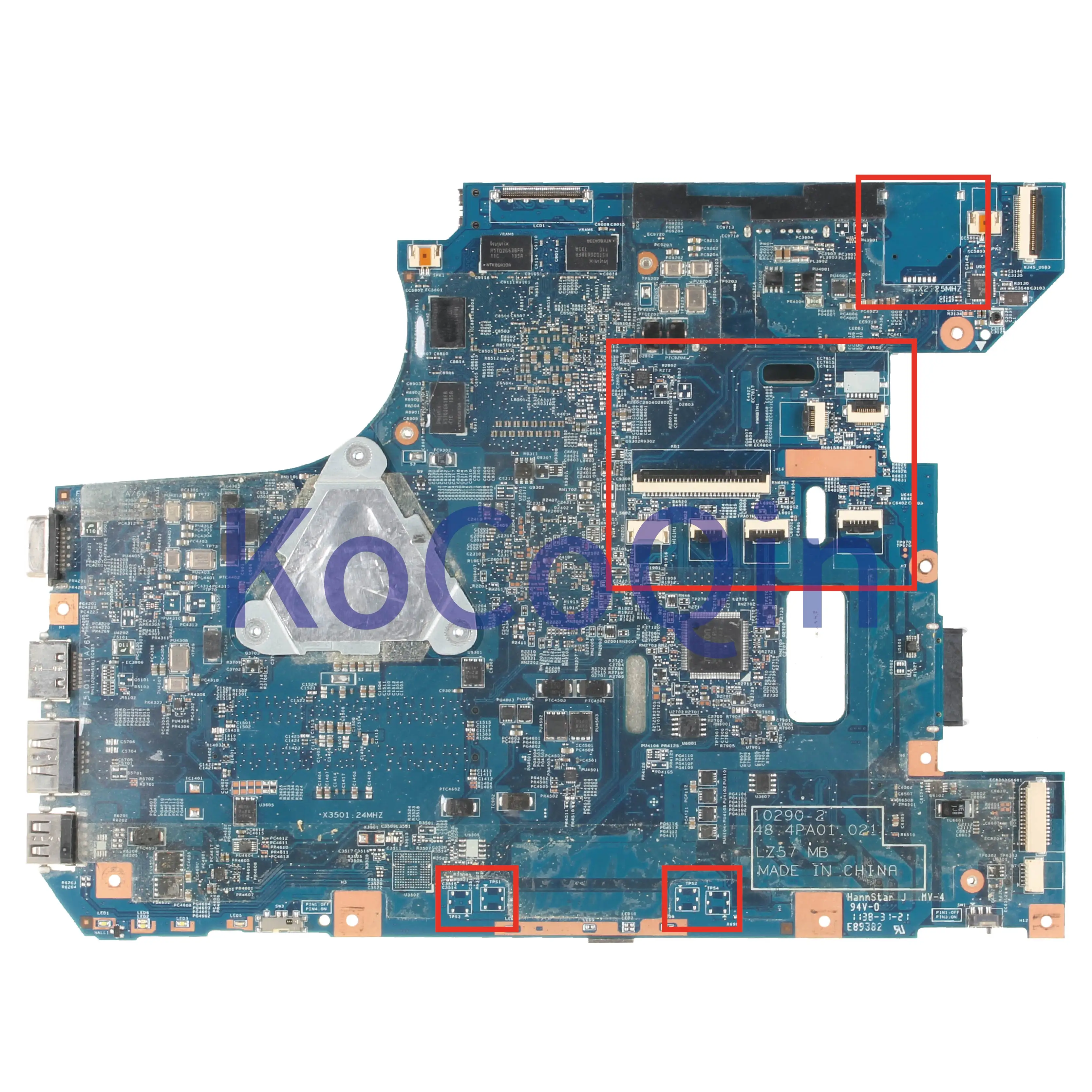 KoCoQin материнская плата для ноутбука LENOVO Ideapad V570 HM65 N12P-GS-A1 материнская плата 10290-2 48.4PA01.021 LZ57 11014106