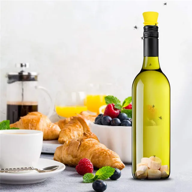 4Db Rugalmas Legyek Csapda Tölcsér Újrahasznosítható Szilikon Kártevőirtó Gyümölcslegyek Fogó Gyilkos Otthoni Kerti Konyhai Légy Illesztés - Image 4