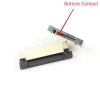 10pcs FPC FFC 0.5mm Pitch Drawer Flat Cable Connector Top / Bottom Contact 4P 5P 6P 8P 10P 12P 14P 16P 20P 16P 30P 32P 40P 45P 5