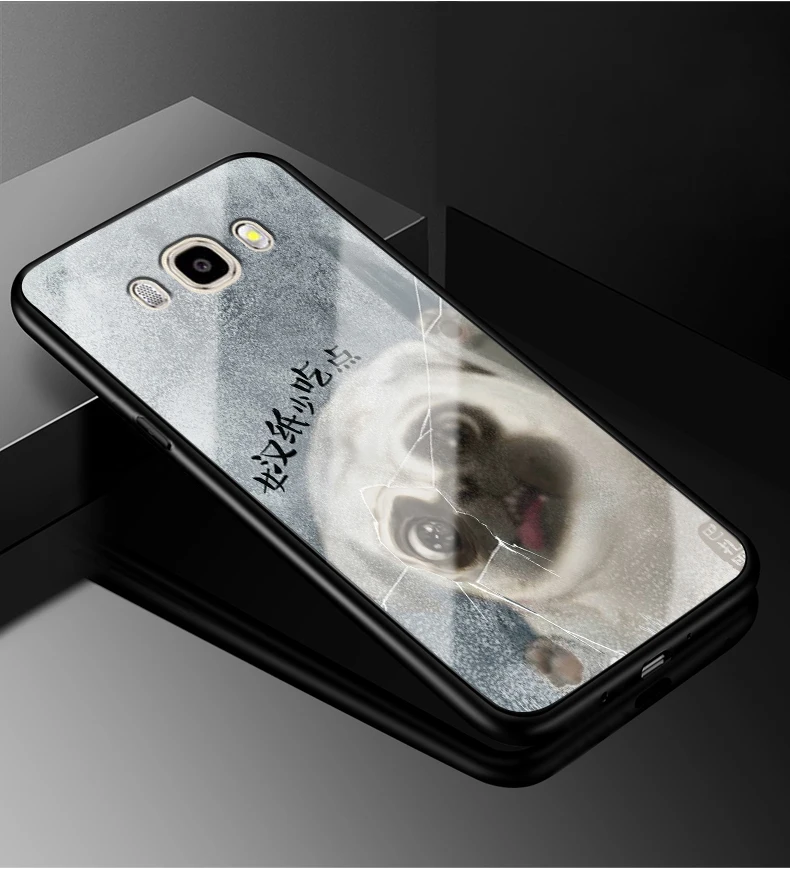 Для samsung J5 чехол из закаленного стекла Роскошная твердая задняя крышка для samsung Galaxy J5 Чехол Мягкий бампер J510 милые Чехлы для телефона
