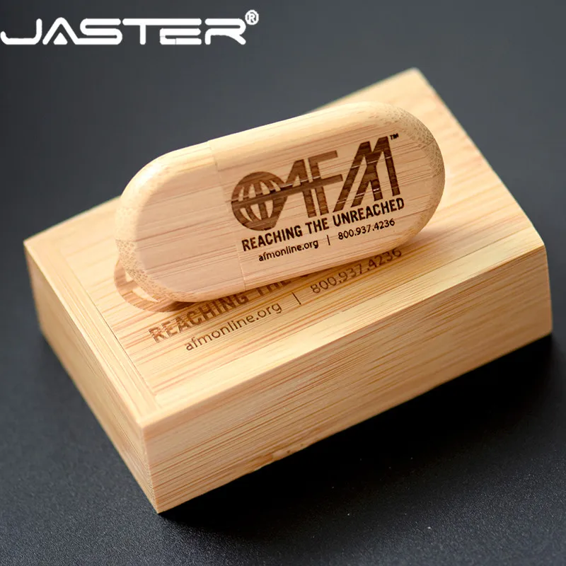 JASTER Деревянный USB 2 0 с коробкой usb флеш накопитель лазерная гравировка ручка 4 ГБ 8
