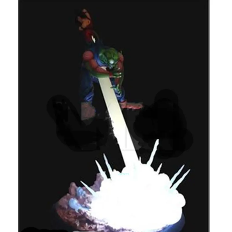 2" Dragon Ball Z статуя Супер Saiyan бюст Сон Гоку против пикколо светодиодный полноразмерный портрет Вегета GK модель игрушки коробка 60 см Z2832