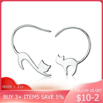 

CodeMonkey Animal Collection 925 Sterling Silver Cute Napping Little Cat Stud Earrings for Women Sterling Silver Jewelry E073