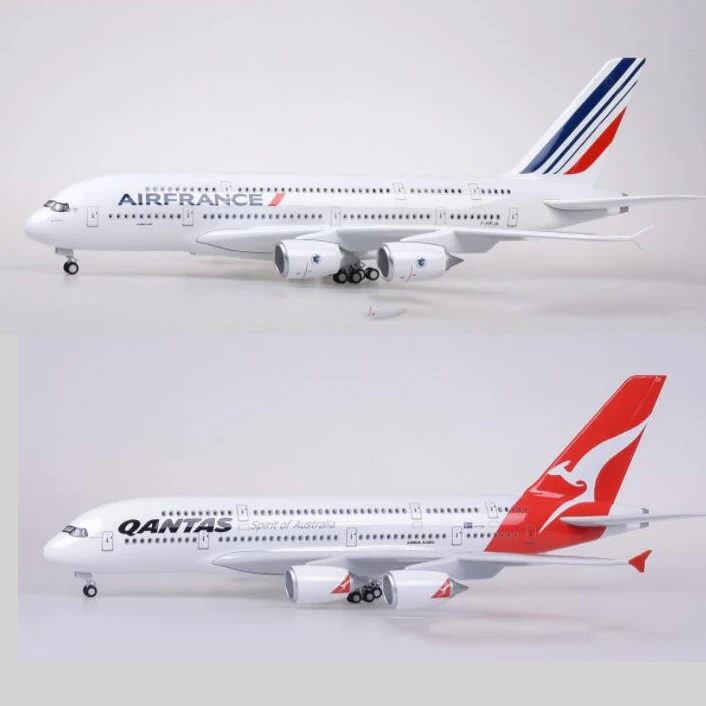 43-45,5 см Boeing787 Airbus A380 модель самолета из пластикового сплава EMIRATES ETIHAD QANTAS airфранция LUFTHANSA ANA AIRLINES