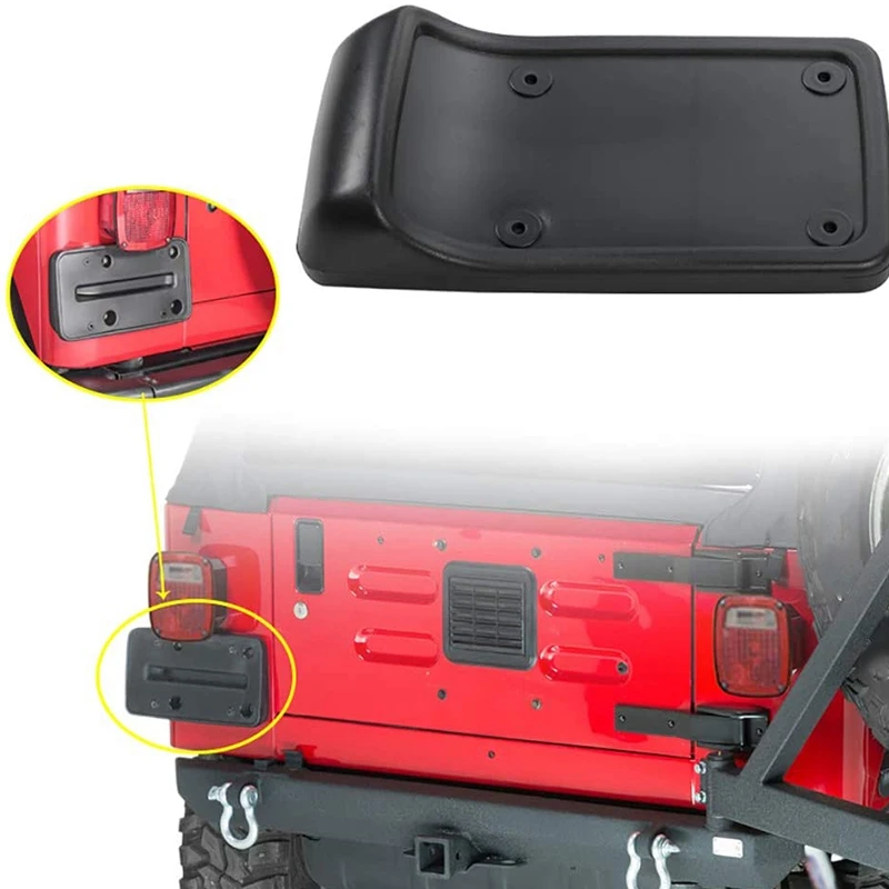 Задняя Рамка Номерного Знака Держатель Кронштейн для 1997 2006 Jeep Wrangler TJ|Номерной