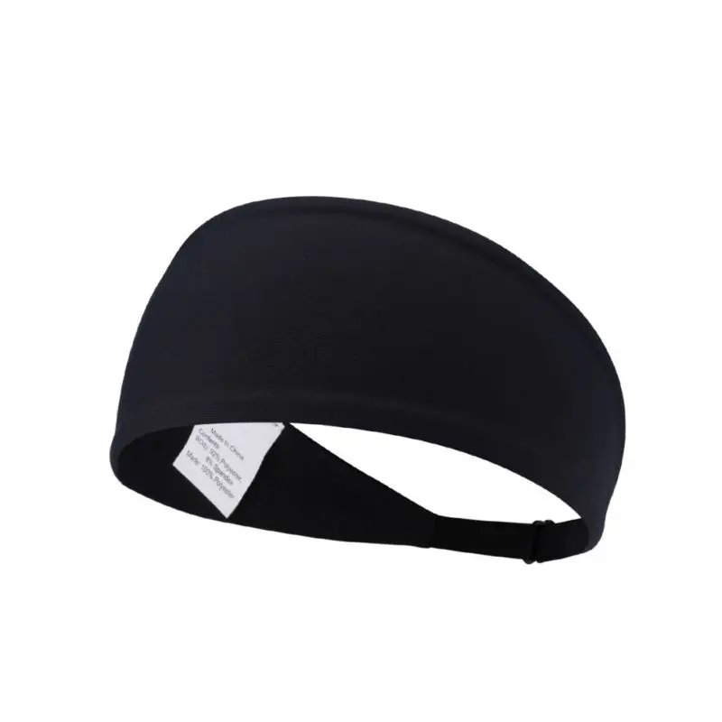 B New Simple Sweatband Unisex Absorption Hair Bands Freely Breath Sports Headband For Tennis Basketball Running Yoga - Цвет: B