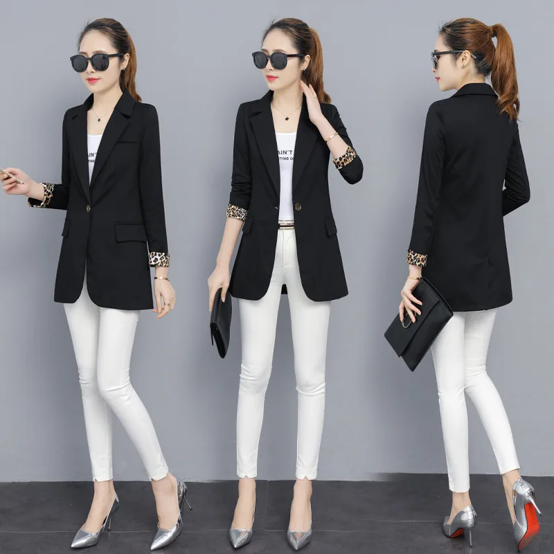 

Online Celebrity Small Suit Coat Women's 2019 Autumn New Style Korean-style Short-height Women's Slim Fit Leisure Suit Spring An